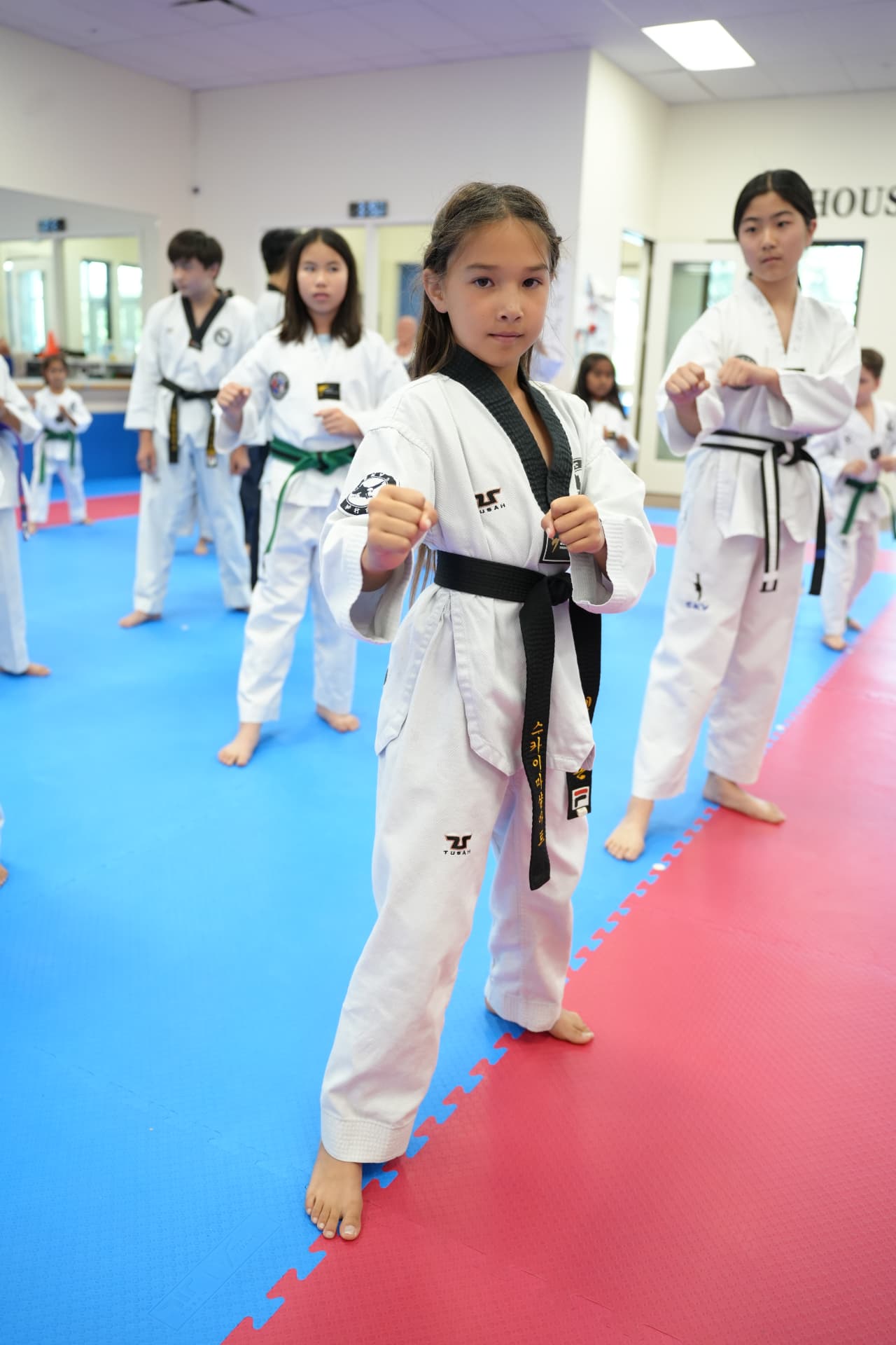 SKY Martial Arts student holding a fighting stance